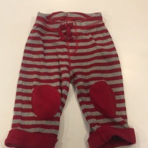 Grey & Red striped pants